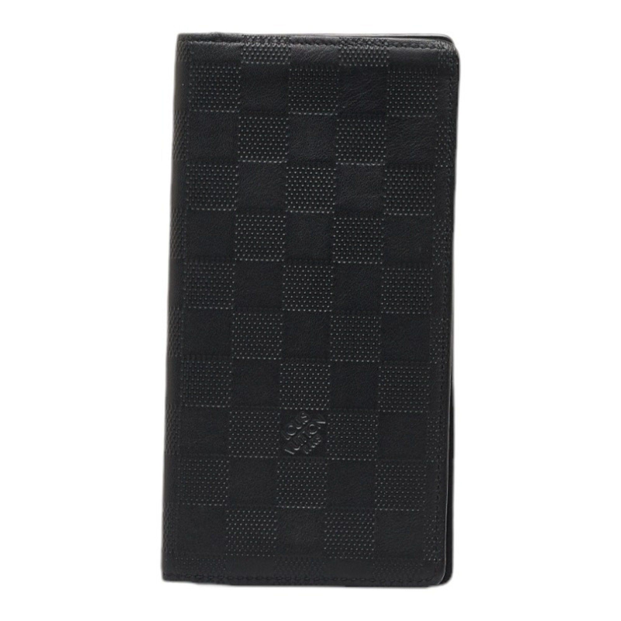 Louis Vuitton LOUIS VUITTON Bifold Long Wallet Damier Infini Portefeuille  Brother/Damier Onyx Men's N63010 r9604f