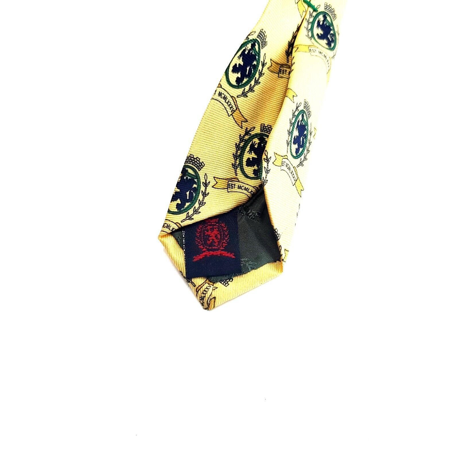 Tommy Hilfiger Tommy Hilfiger Red Yellow Golf Print Wide Italian Silk Tie Size ONE SIZE - 4 Thumbnail