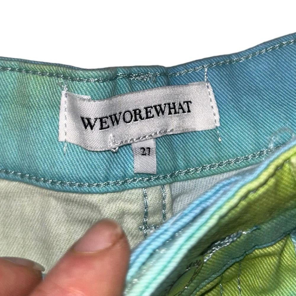 Designer WeWoreWhat l NWT Tie Dyed Flare Bell Shorts 27 Size 27" / US 4 / IT 40 - 8 Thumbnail