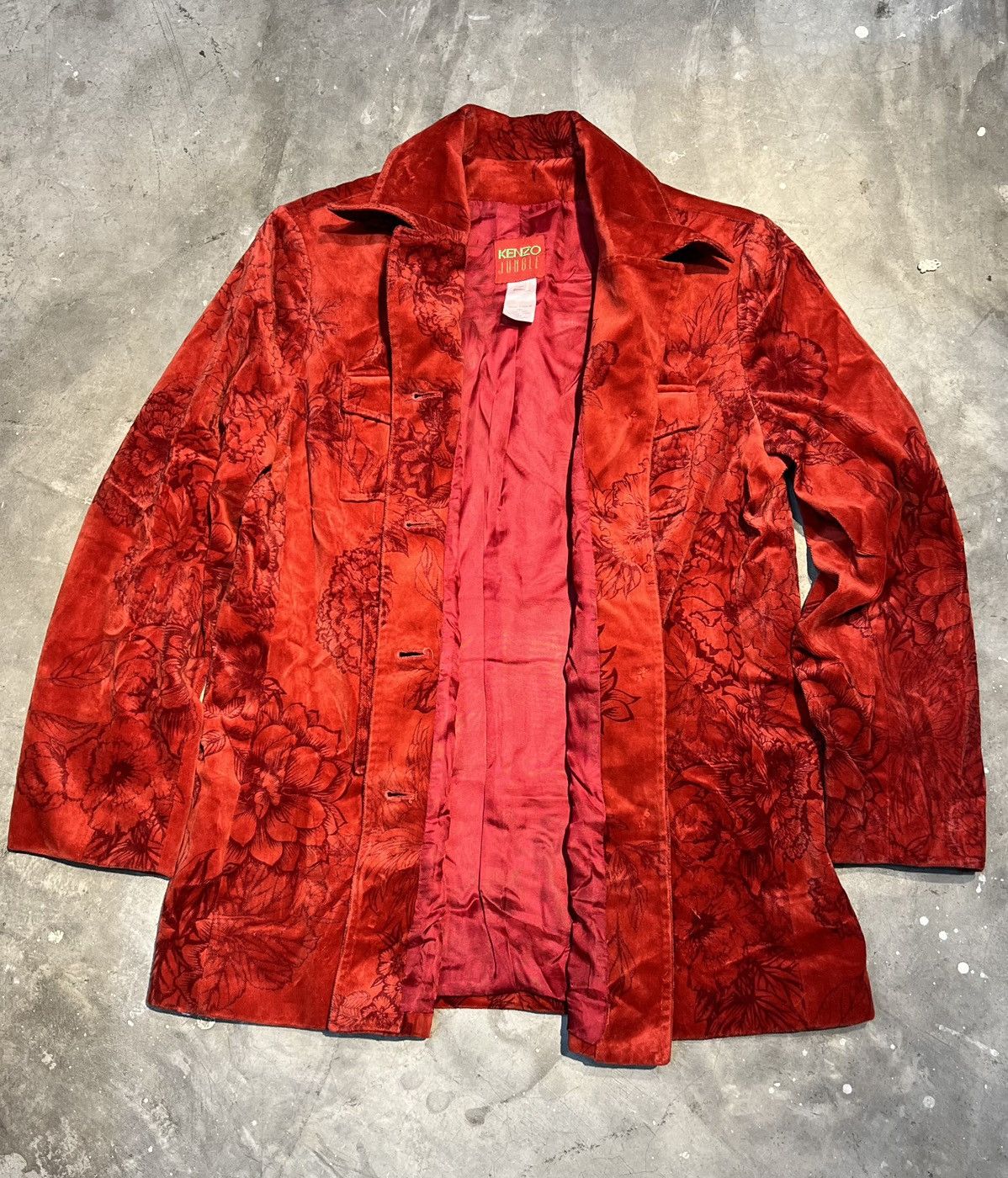 Kenzo 90s KENZO VELVET JACKET Size L / US 10 / IT 46 - 4 Thumbnail