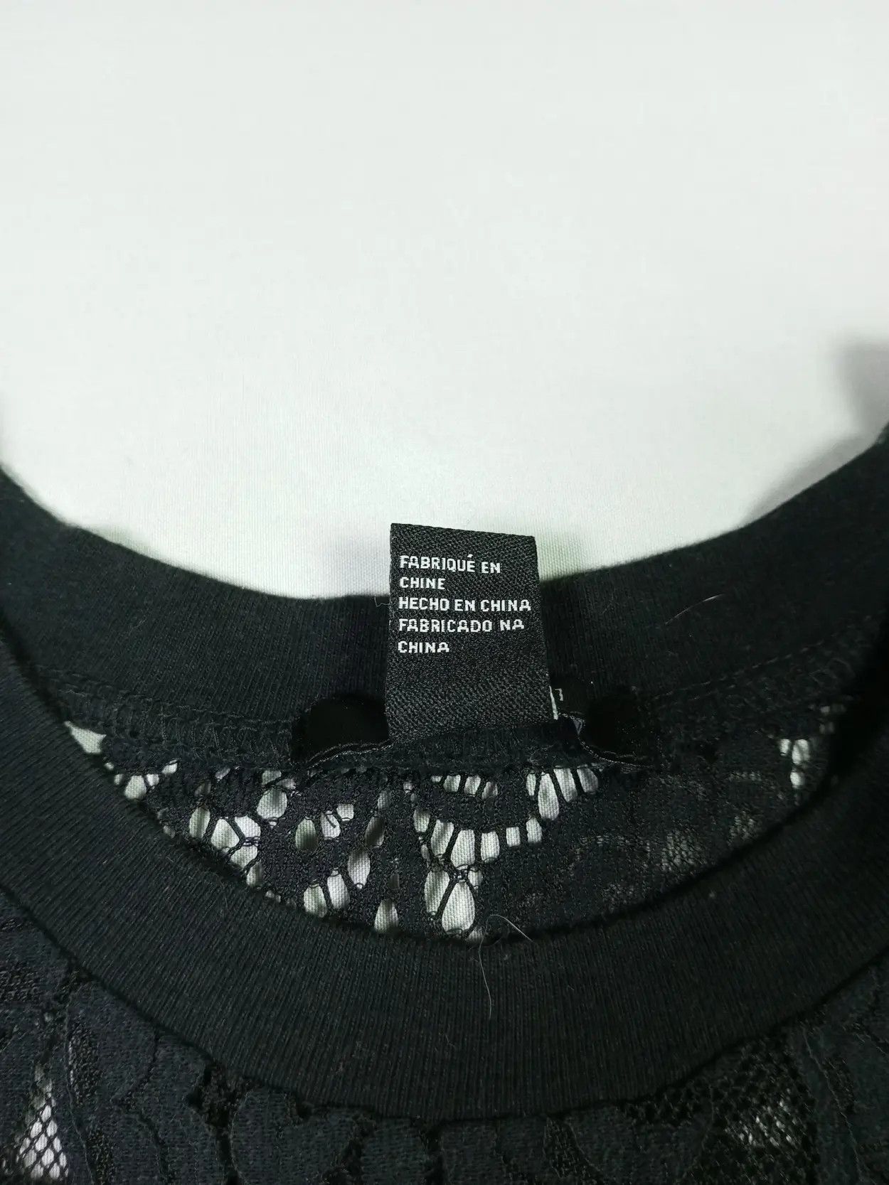 Forever 21 × Japanese Brand Black Lace/Black brocade Brooklyn Short Sleeve Size US L / EU 52-54 / 3 - 13 Thumbnail