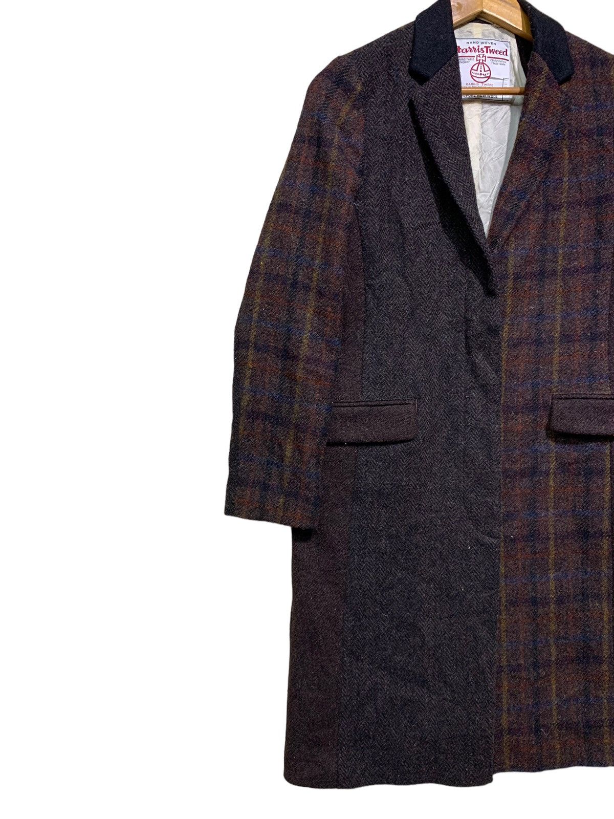 Beauty Beast × Harris Tweed 🔥HARRIS TWEED X BEAUTY YOUTH SPLIT WOOL OVERCOATS Size M / US 6-8 / IT 42-44 - 2 Thumbnail