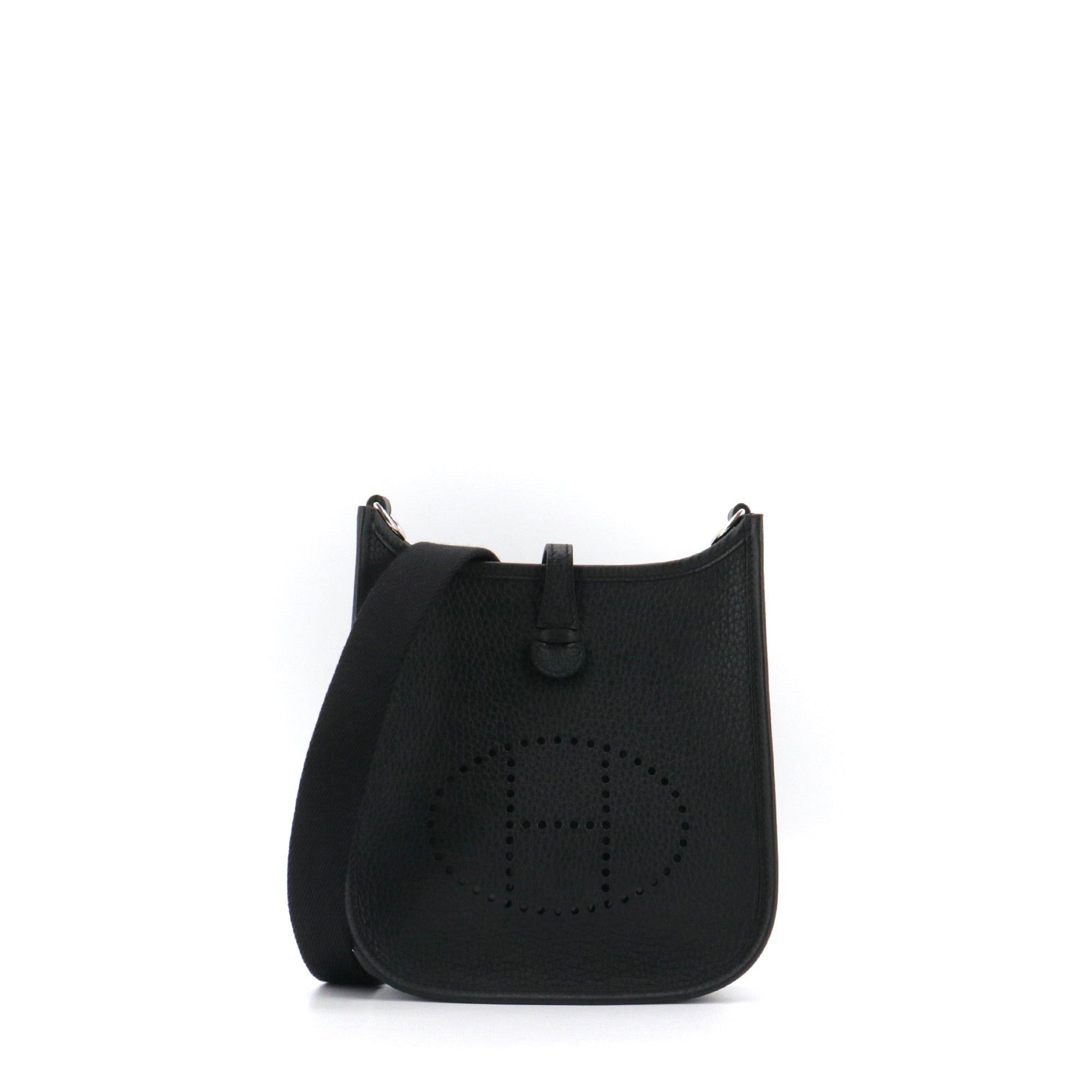 Hermes HERMÈS - Evelyne 16 Hermès shoulder bag in black Taurillon Clémence leather Size ONE SIZE - 1 Thumbnail