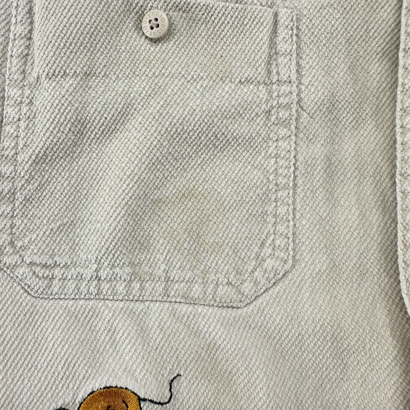 Disney VINTAGE Disney Shirt Men M Corduroy Button Up Mickey Mouse 90s Ivory Long Sleeve Cardinal? Size US M / EU 48-50 / 2 - 5 Thumbnail