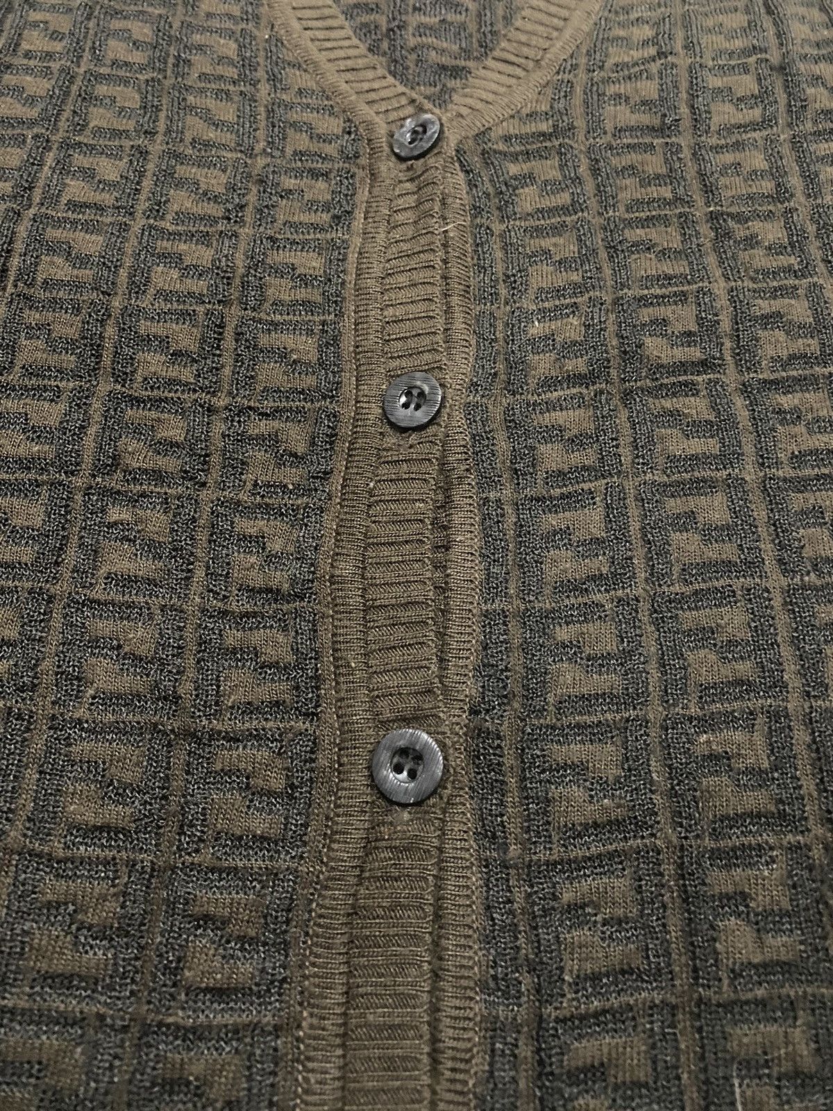 Japanese Brand × Vintage Kitamura Knit Inspired by Fendi Monogram Size US S / EU 44-46 / 1 - 5 Thumbnail