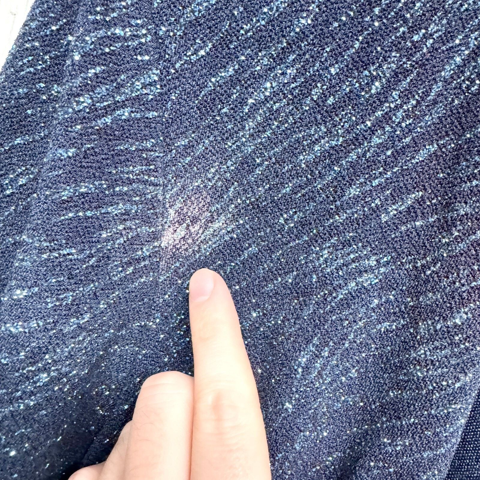 Vintage Onyx Nite Cardigan 16 Open Front Black Blue Sparkle Holiday Size XXL / US 16-18 / IT 52-54 - 2 Thumbnail