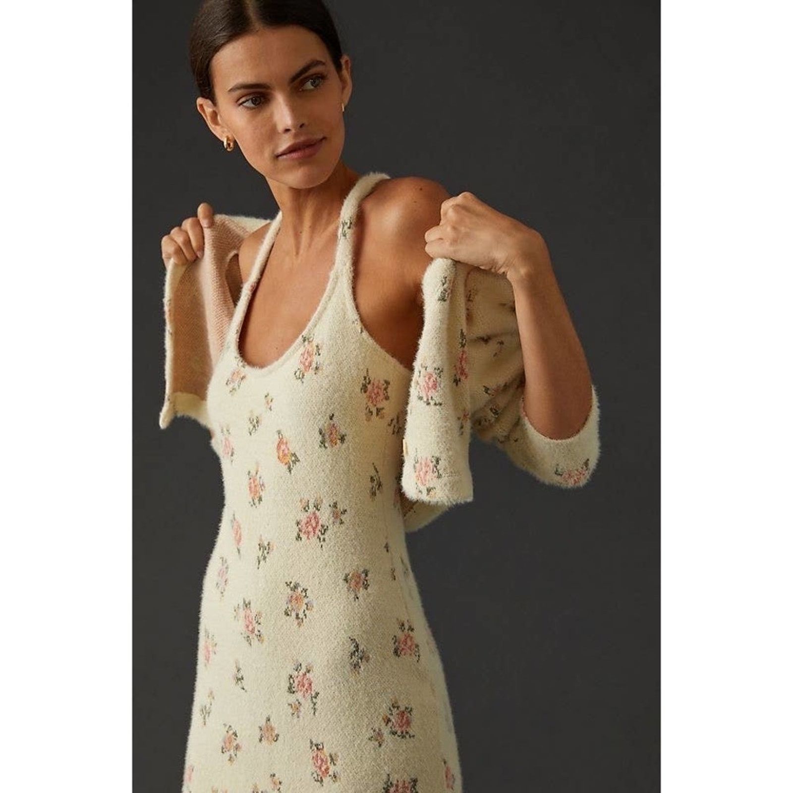 Anthropologie Anthropologie Daily Practice Floral Sweater Dress Set Size M / US 6-8 / IT 42-44 - 10 Thumbnail