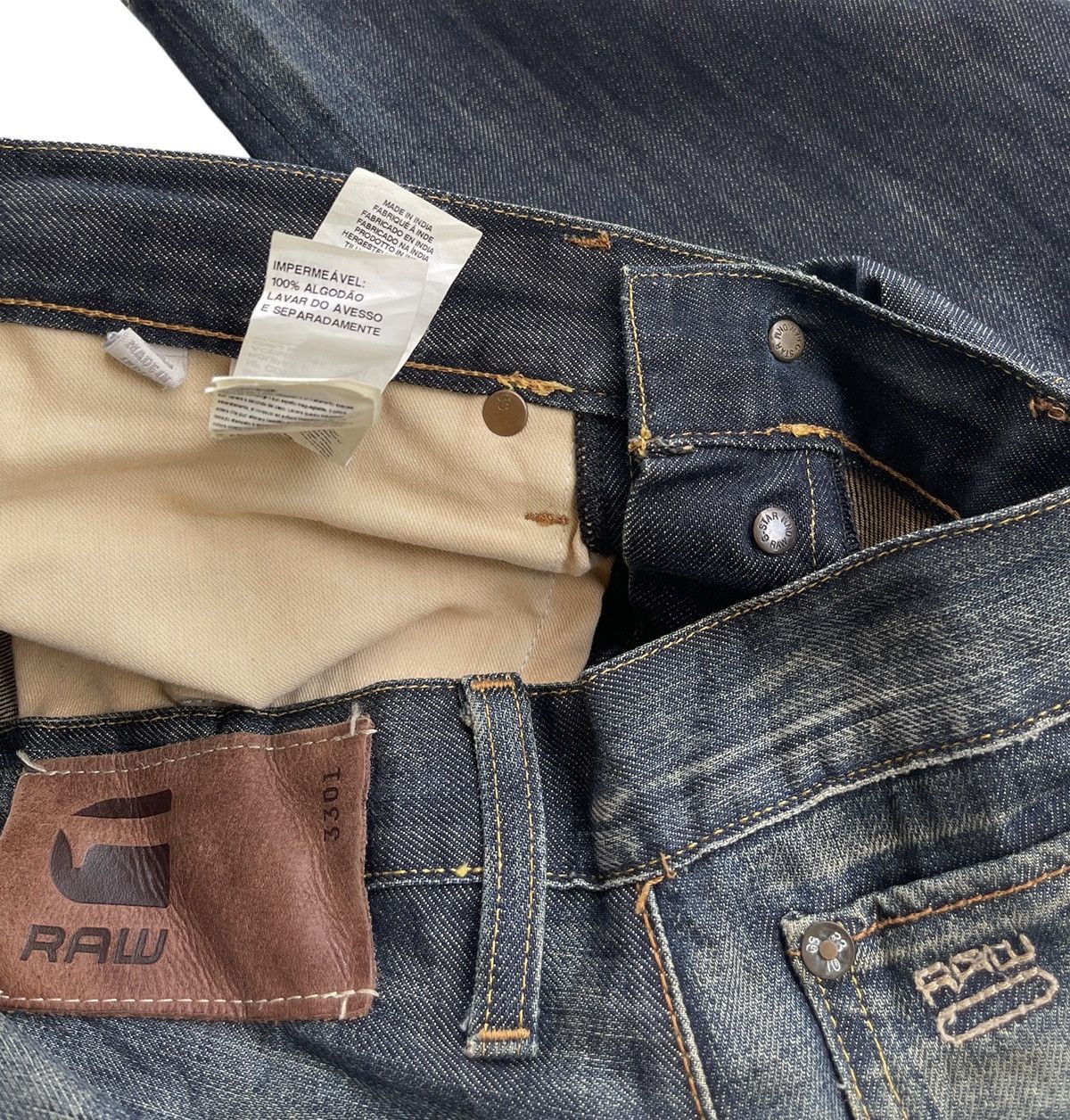 G-Star G-Star Straight Leg Denim Size US 31 - 8 Thumbnail
