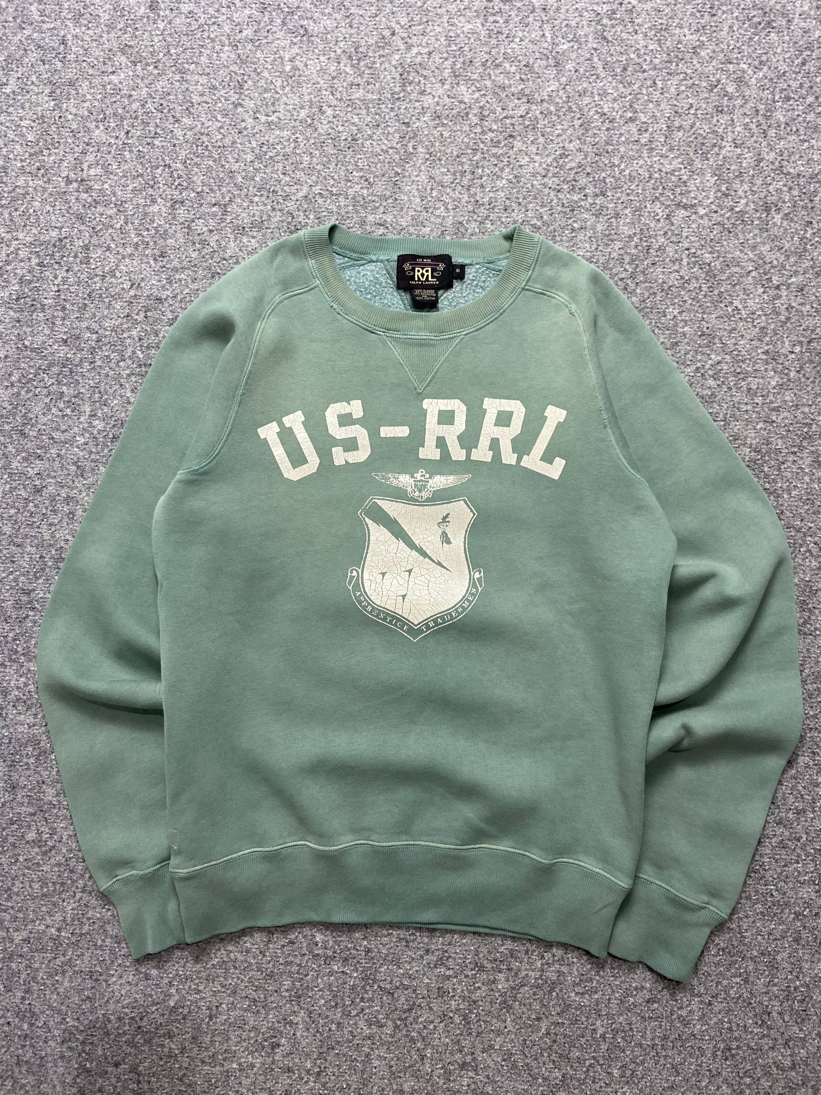 image of Polo Ralph Lauren Rrl Ralph Laurent Us-Rrl Logo Sweatshirts, Men's (Size XS)