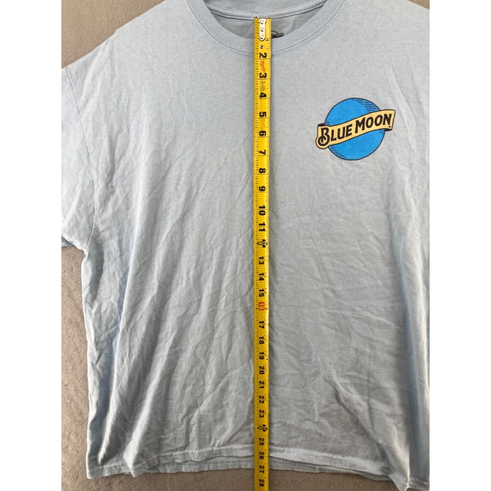 Vintage Blue Moon T-Shirt Mens XL Blue Beer Logo Blue Moon Brewing Company Logo Blue Moon Bleach Dye Crew Neck Short Sleeve 80s? Size US XL / EU 56 / 4 - 3 Thumbnail
