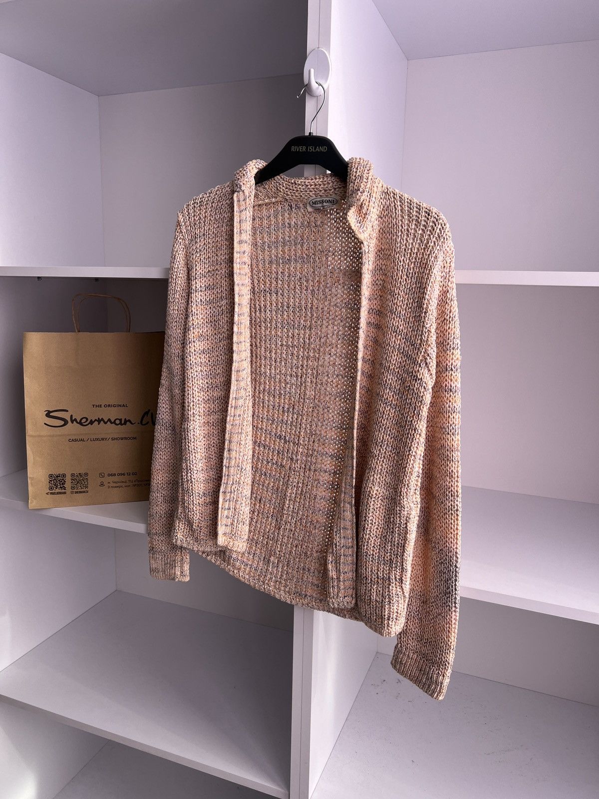 Designer × Missoni × Vintage Vintage Missoni Pink Buttoned Blend women’s Cardigan Size M / US 6-8 / IT 42-44 - 4 Thumbnail