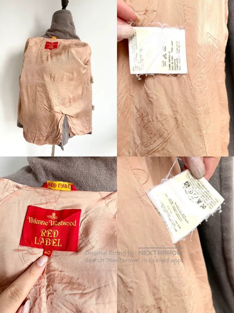 Vivienne Westwood Vivienne Westwood Beige Saturn Button Fleece Coat Size XS / US 0-2 / IT 36-38 - 8 Thumbnail