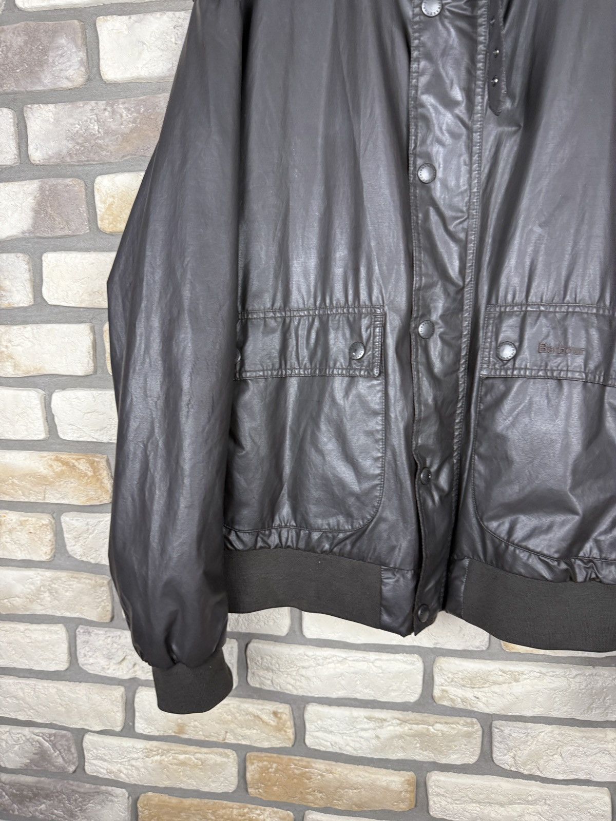 Barbour × Designer Very rare Barbour international wax waxed jacket bomber Size US XL / EU 56 / 4 - 3 Thumbnail