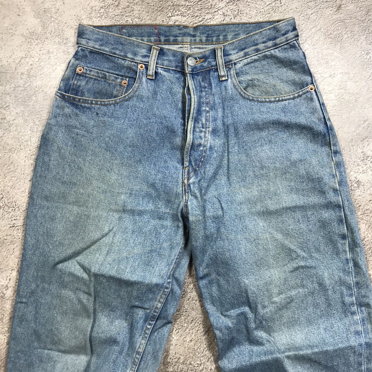 Vintage Vintage 90s Levis Baggy Distressed Thrashed Grunge Jeans 32 Size US 32 / EU 48 - 4 Thumbnail