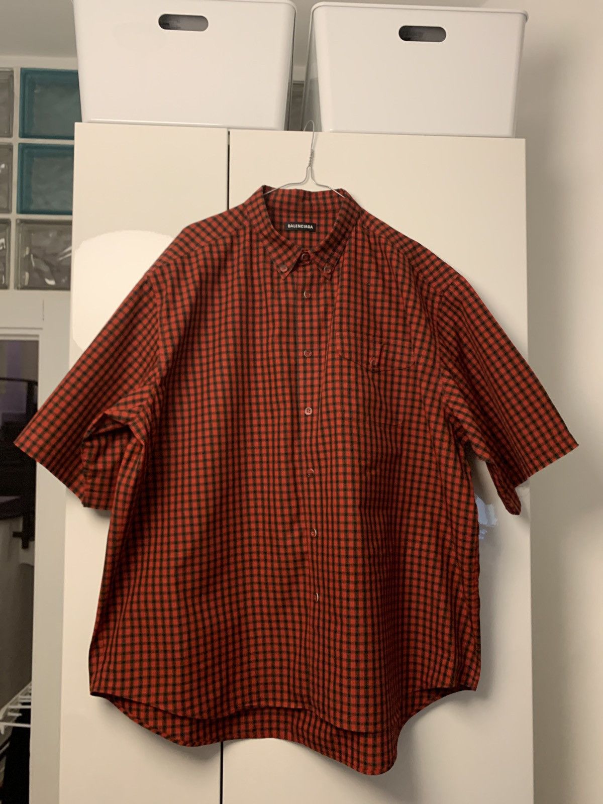Balenciaga Oversized shirt sleeves shirt Size US XL / EU 56 / 4 - 1 Thumbnail