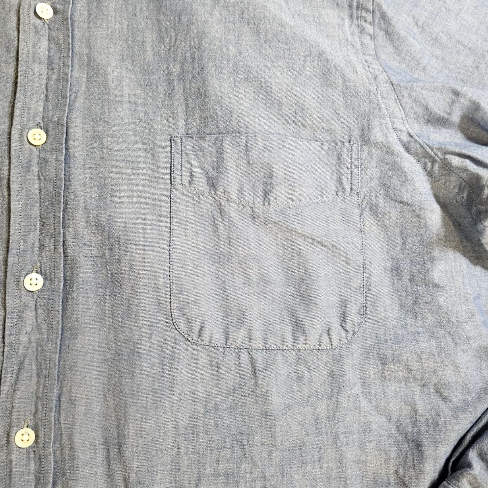 J.McLaughlin J McLaughlin Shirt Mens XL Blue Gray Button Long Sleeve Slim Fit Casual Career Size US XL / EU 56 / 4 - 5 Thumbnail