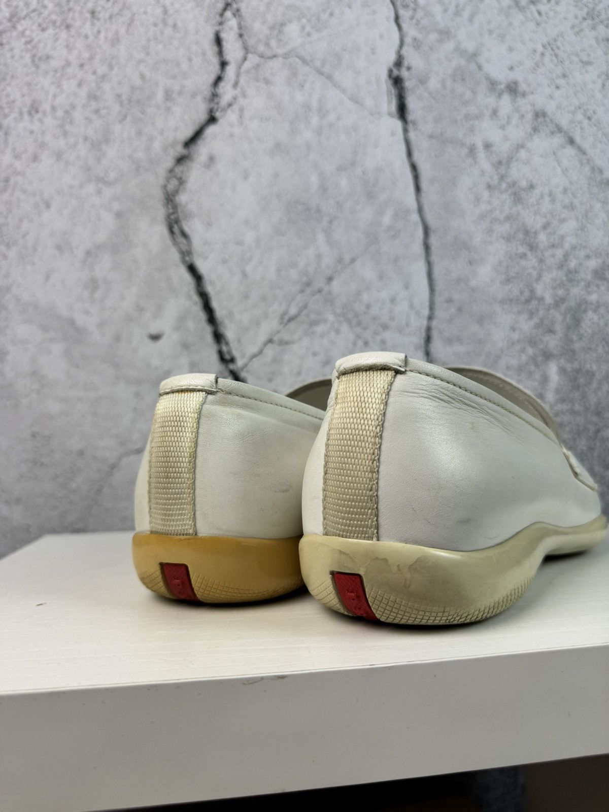 Prada PRADA MILANO Logo Leather Driver Sport Loafers Size US 8 / EU 41 - 10 Thumbnail