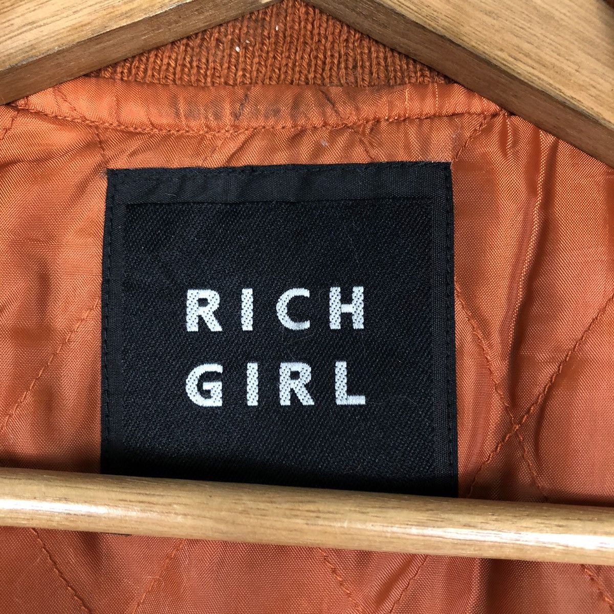 Japanese Brand Vtg Varsity Jacket Leather Rich Girl Japan Hysteric Glamour Size US M / EU 48-50 / 2 - 20 Thumbnail