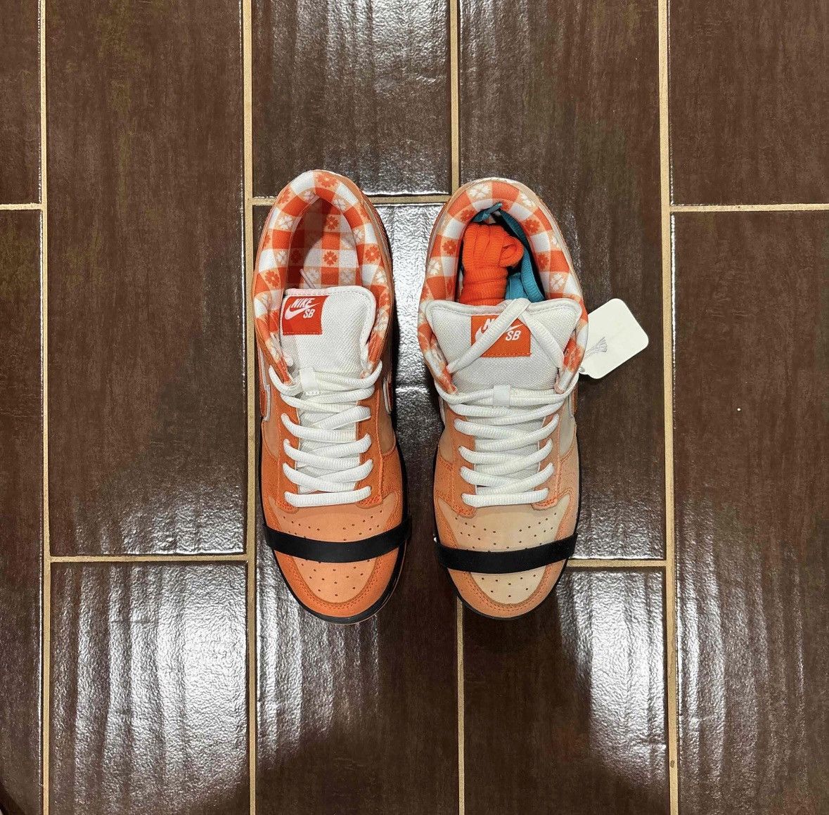 Nike NEW W FLAW Concepts Nike SB Dunk Low Orange Lobster SZ 11 Size US 11 / EU 44 - 4 Thumbnail