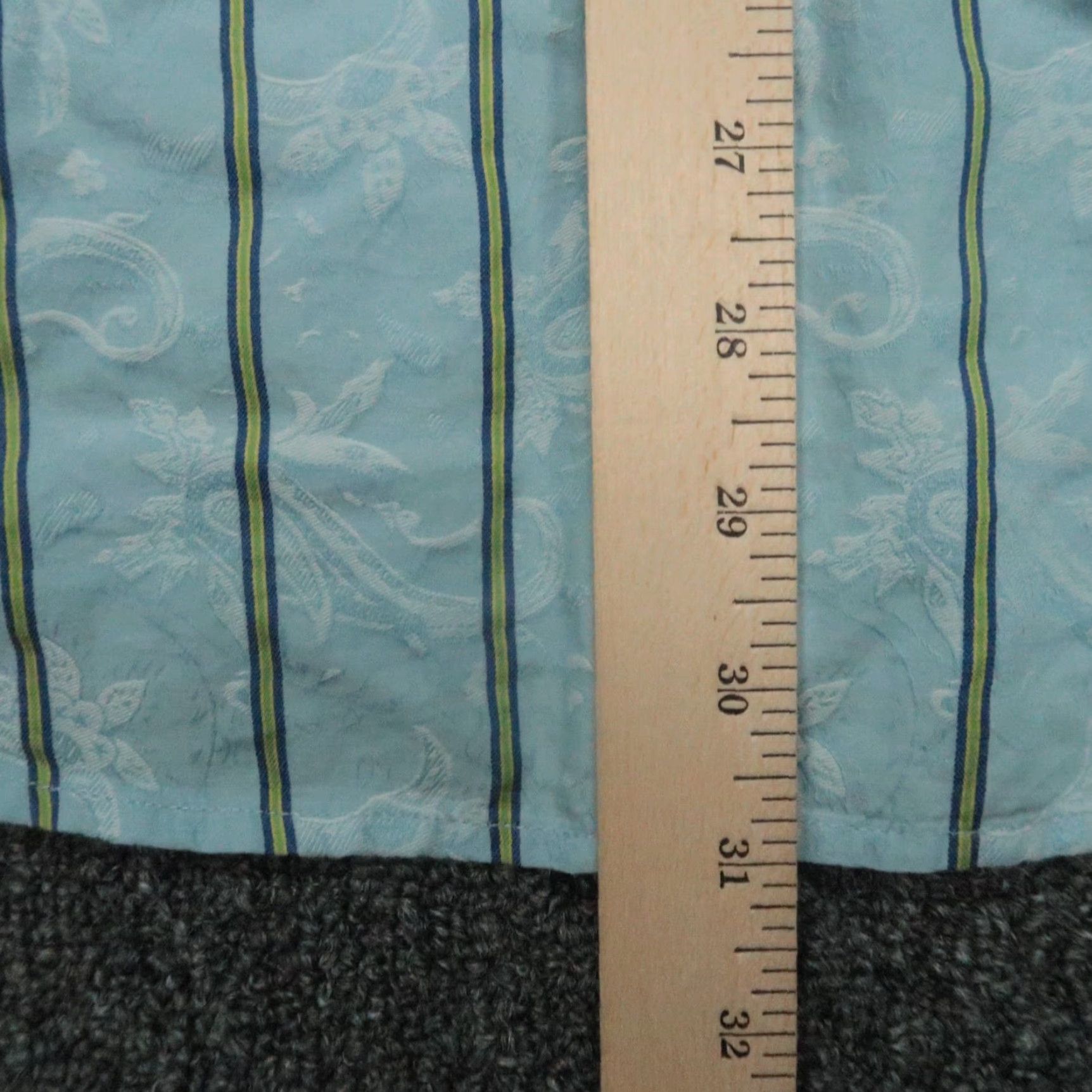 Robert Graham Robert Graham Shirt Mens XL Striped Classic Fit Button Long Sleeve Blue Cotton N/A Size US XL / EU 56 / 4 - 7 Thumbnail