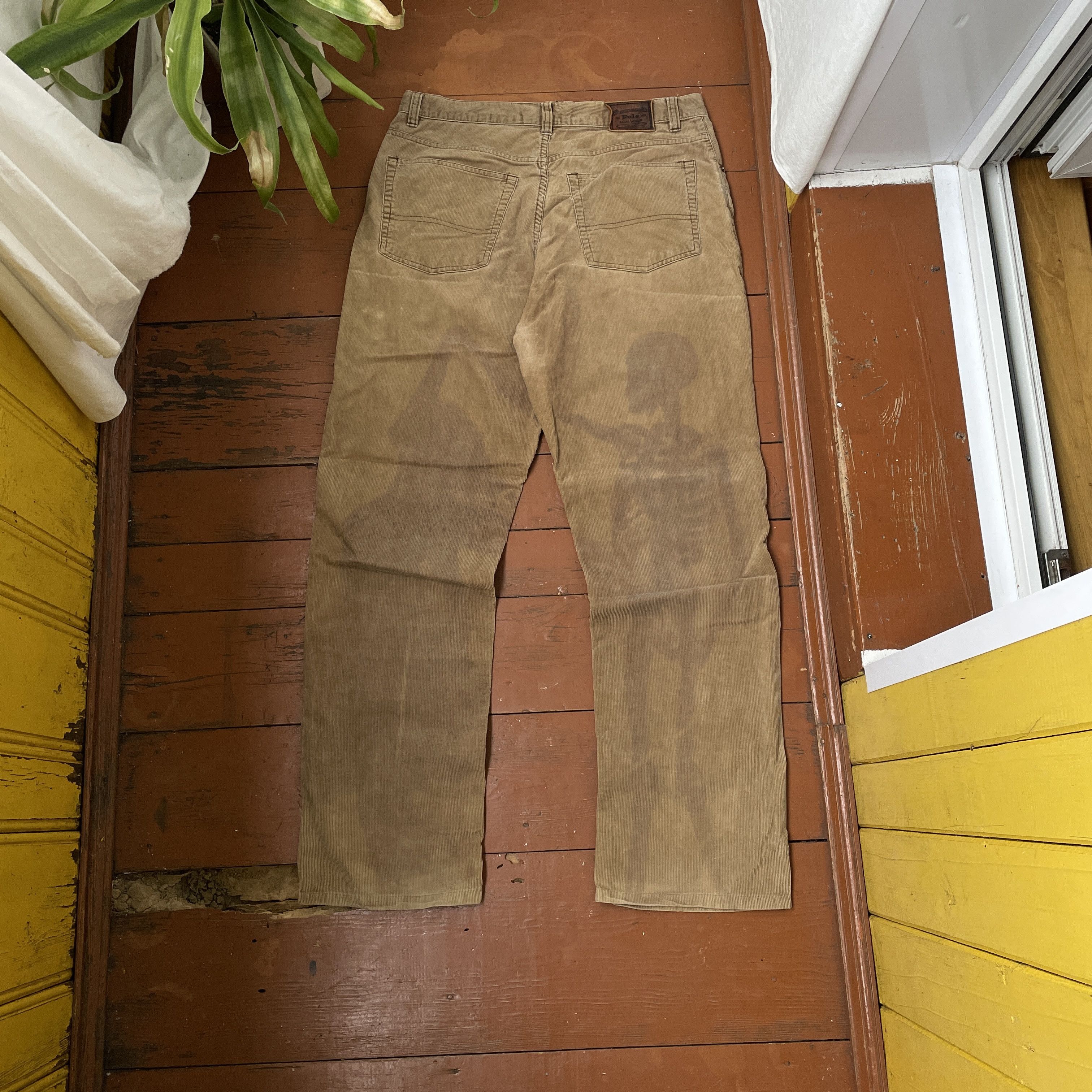 Polo Ralph Lauren Polo Ralph Lauren Custom Pants skeleton love bone faded Size US 33 - 1 Thumbnail