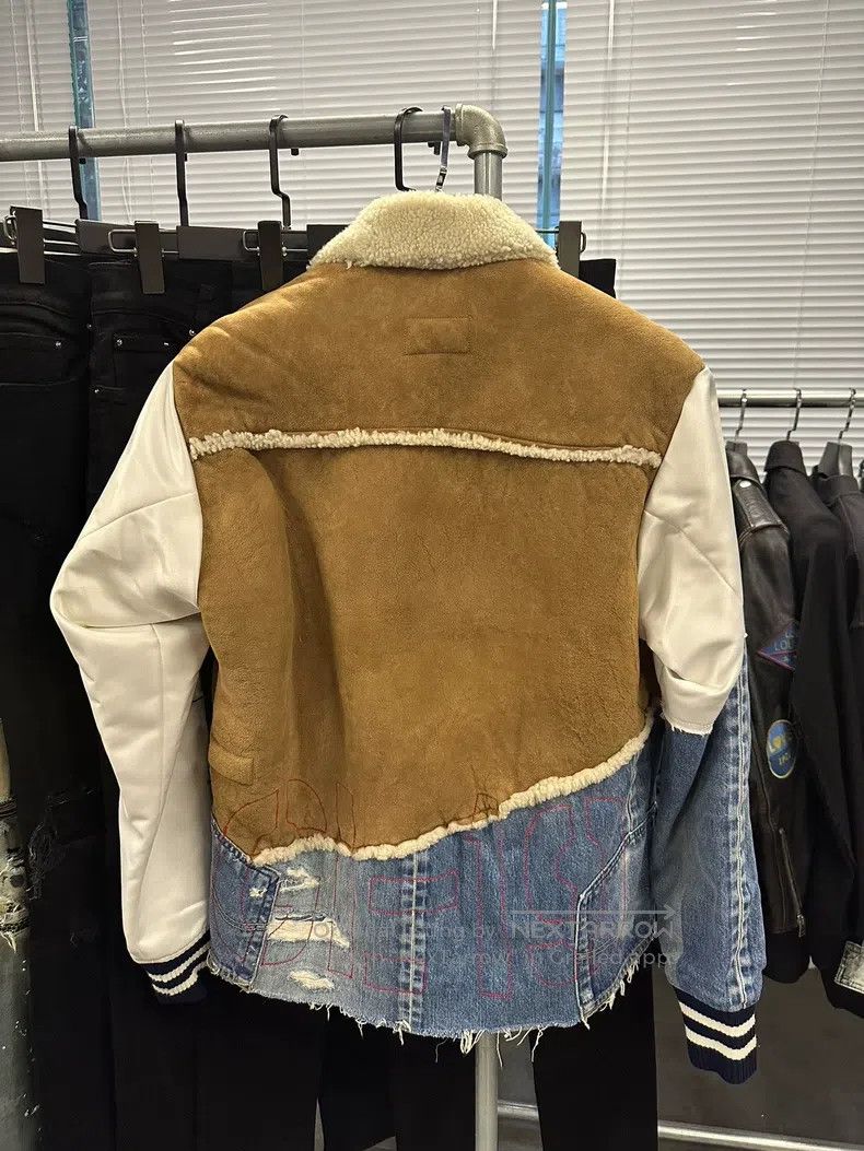 Greg Lauren Greg Lauren Fur Denim Spliced Jacket Size US L / EU 52-54 / 3 - 2 Thumbnail