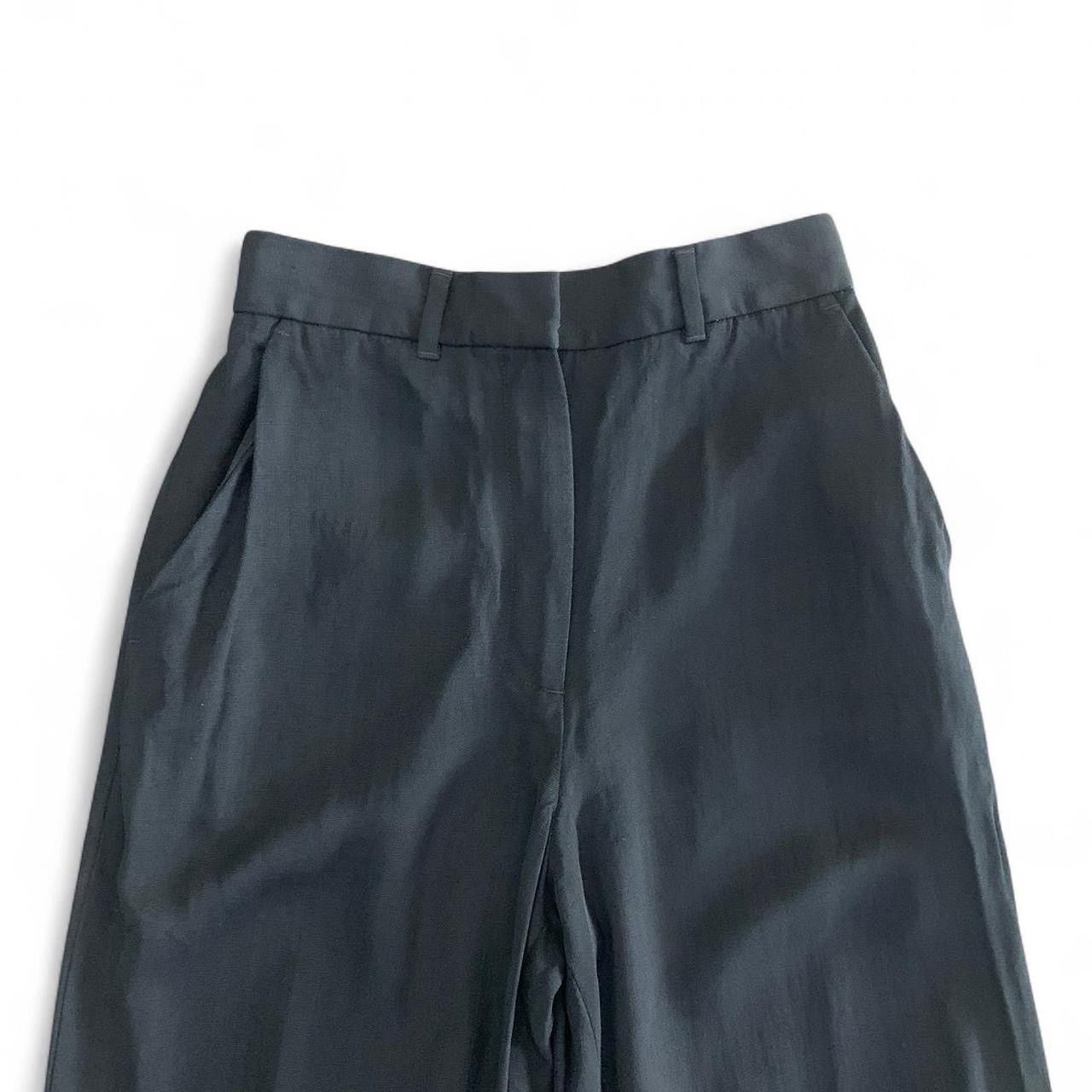 Casablanca Casablanca Black Silk-Blend Wide-Leg Trousers Size 26" / US 2 / IT 38 - 6 Thumbnail