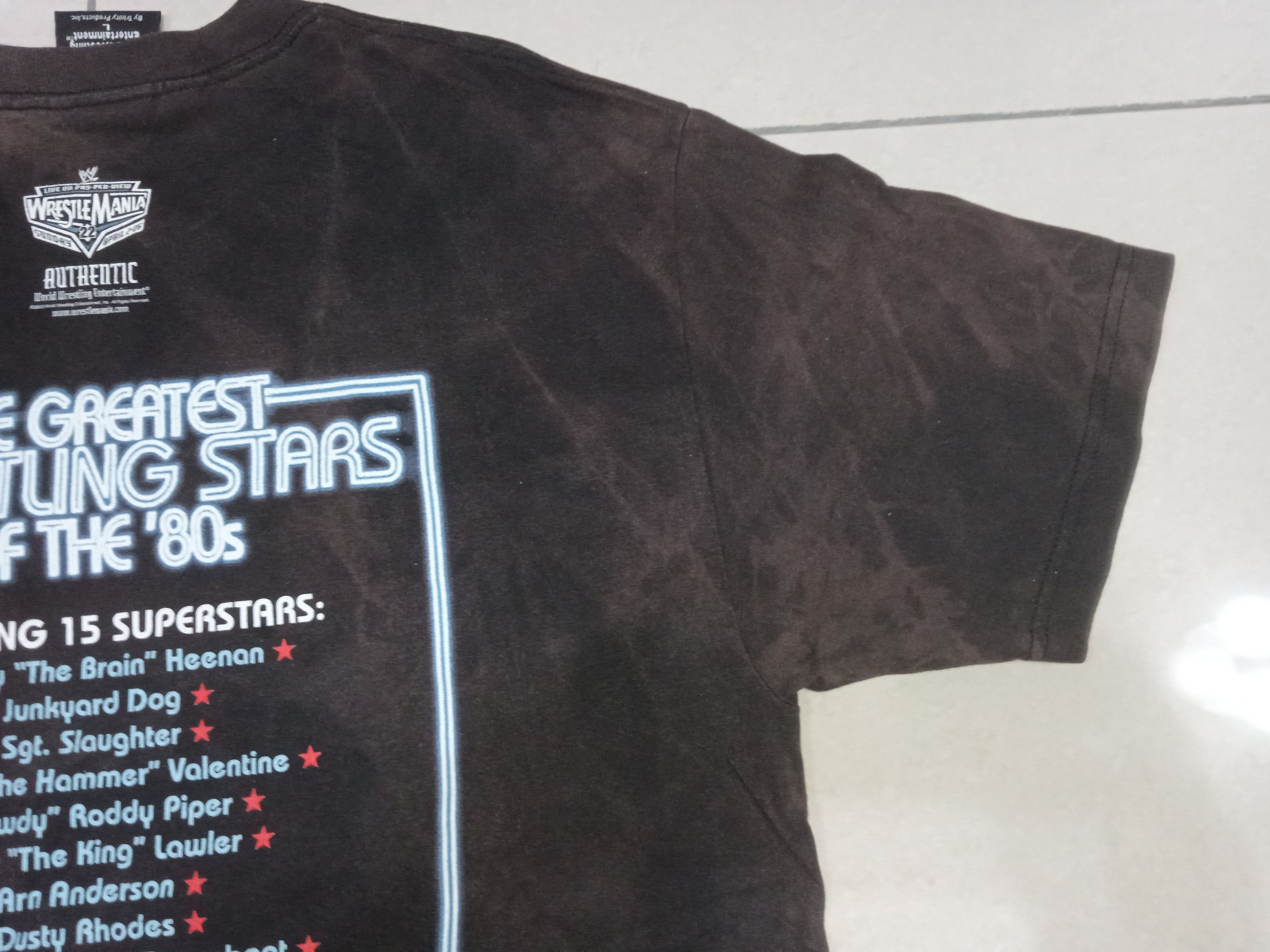 Vintage Vintage 2000s Greatest Wrestling Stars of 80s T-Shirt Size US L / EU 52-54 / 3 - 8 Thumbnail