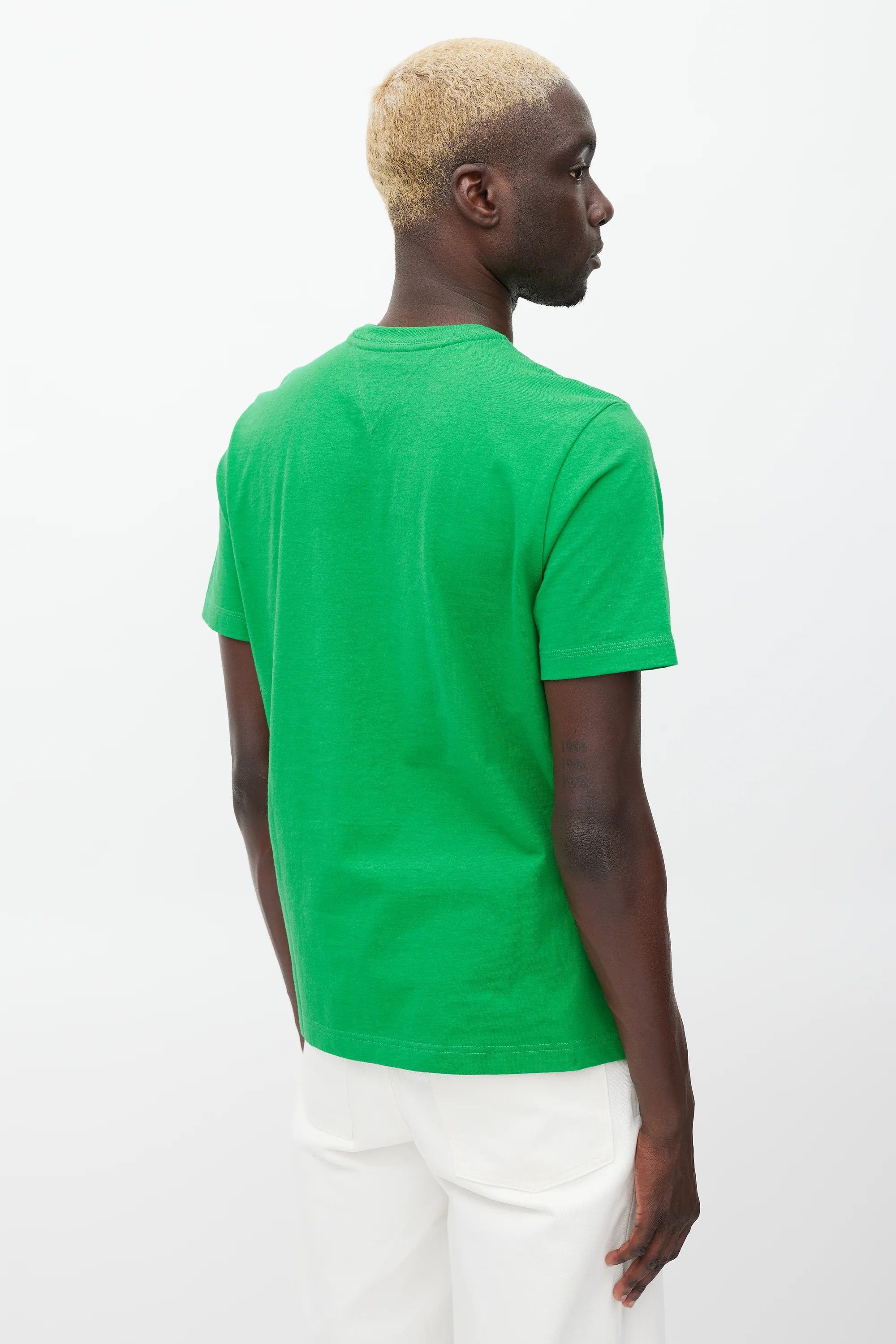 Bottega Veneta Parakeet Green Sunrise Embroidered Logo T-Shirt Size XS / US 0-2 / IT 36-38 - 5 Thumbnail