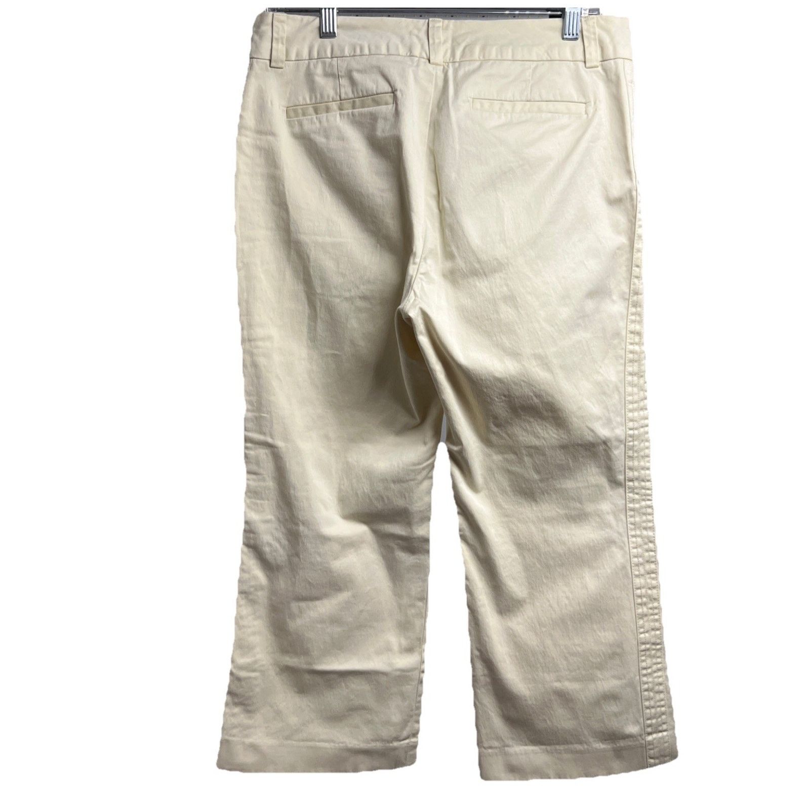 Banana Republic Banana Republic Harrison Beige Crop Capri Lined Pants Sz 8 Size 30" / US 8 / IT 44 - 2 Thumbnail