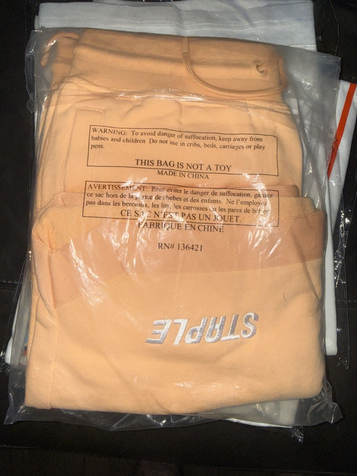 Jeff Staple Pigeon Fleece Sweatpants Peach Size S Joggers in Beige, Men's (Size 30) — image 2 of 6