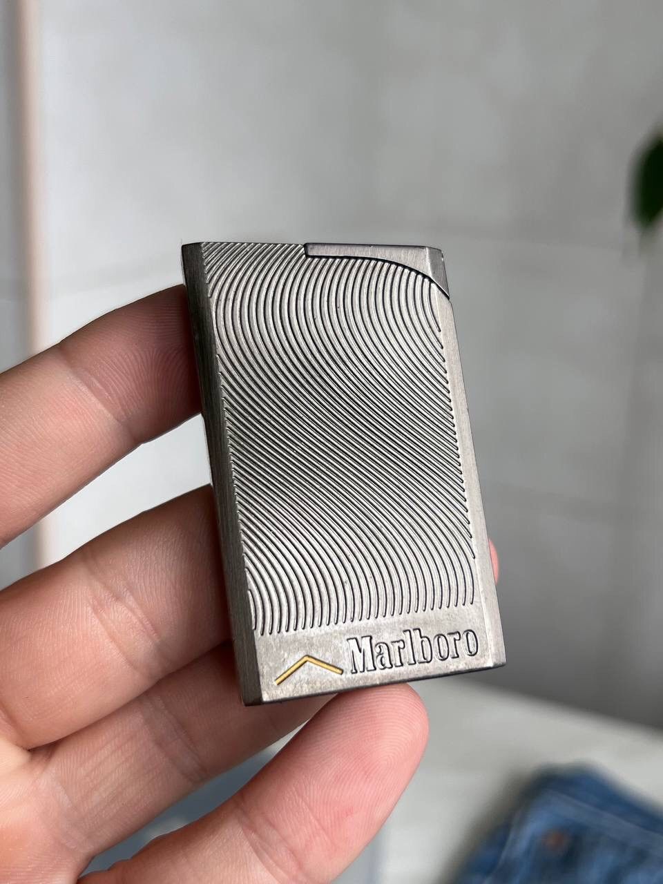 Y2K ELEGANCE MARLBORO GEOMETRIC METAL PUNK ROCK LIGHTER