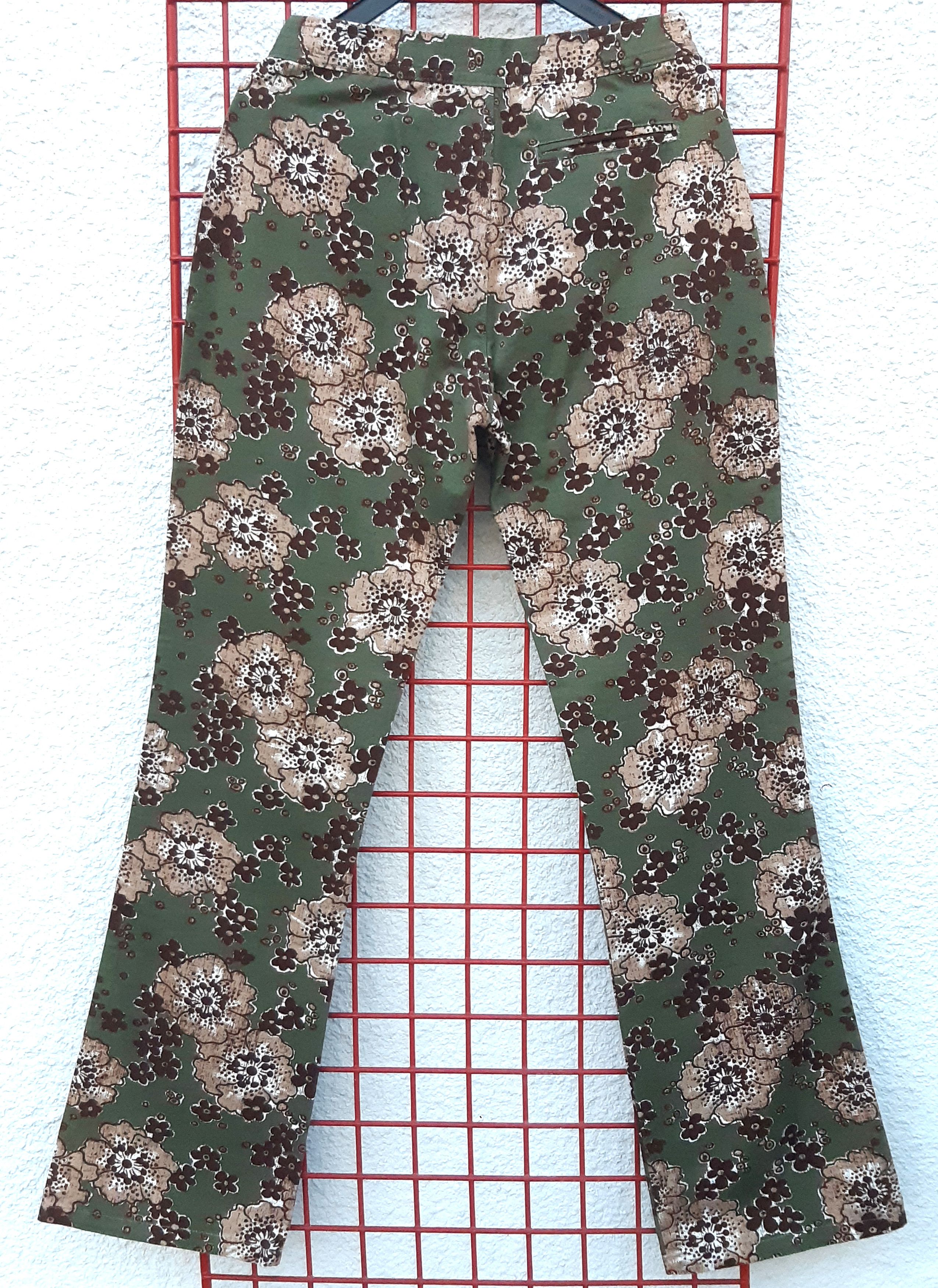 Other Vintage 90s CHARRO floral pants Italy size 28 NWT Size 28" / US 6 / IT 42 - 2 Thumbnail