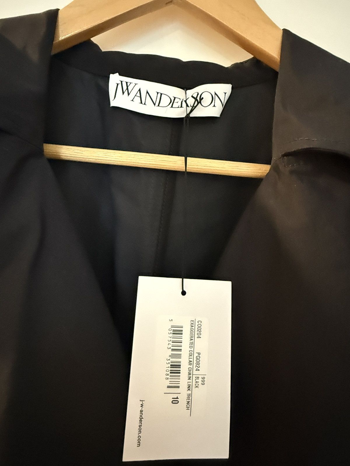 JW Anderson JW Anderson Black Belted Trench Coat with Gold Buckle Size M / US 6-8 / IT 42-44 - 18 Thumbnail