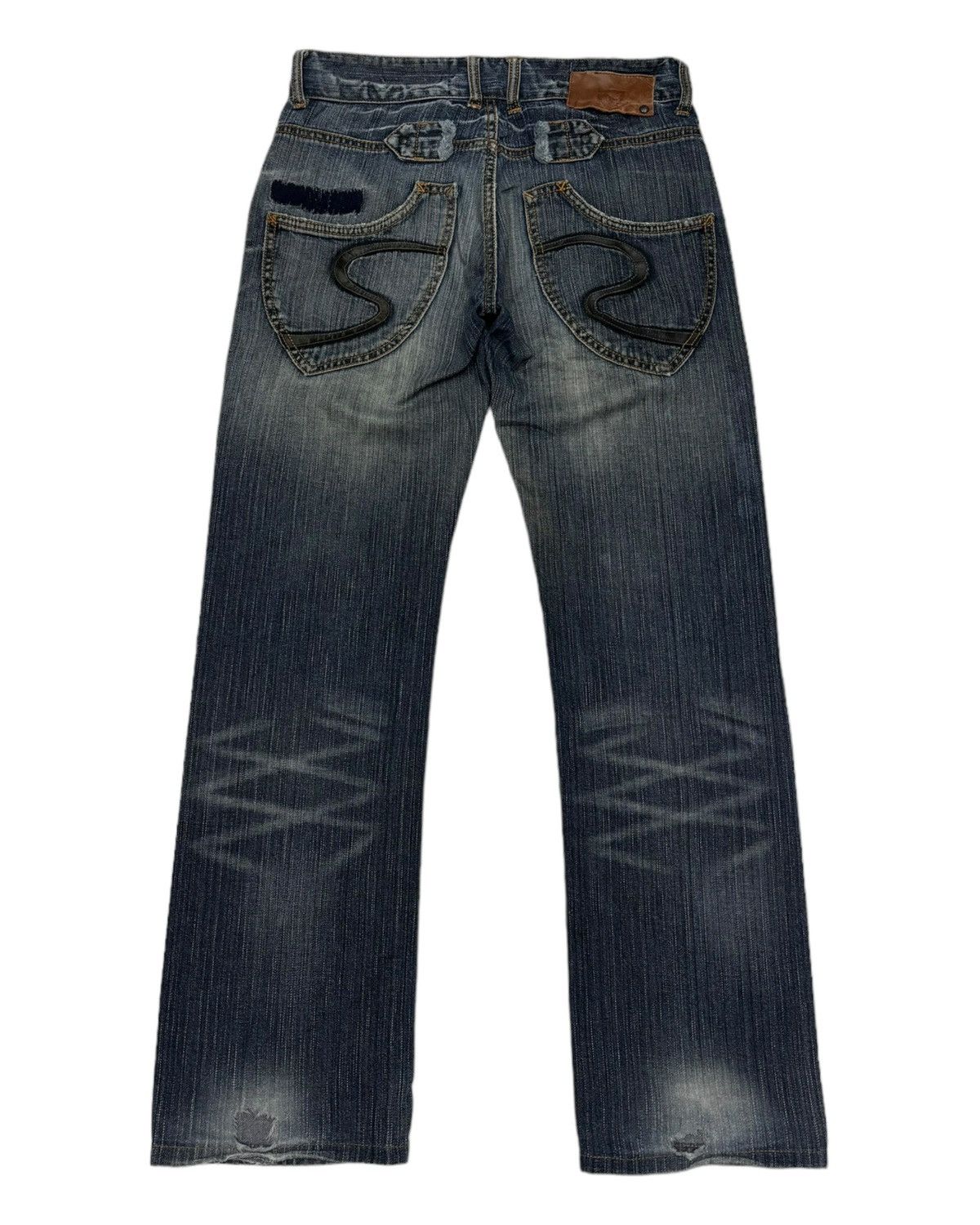 20471120 × Beauty Beast × Japanese Brand 291295=HOMME JAPANESE DISTRESSED DENIM JEANS RARE Size US 28 / EU 44 - 3 Thumbnail