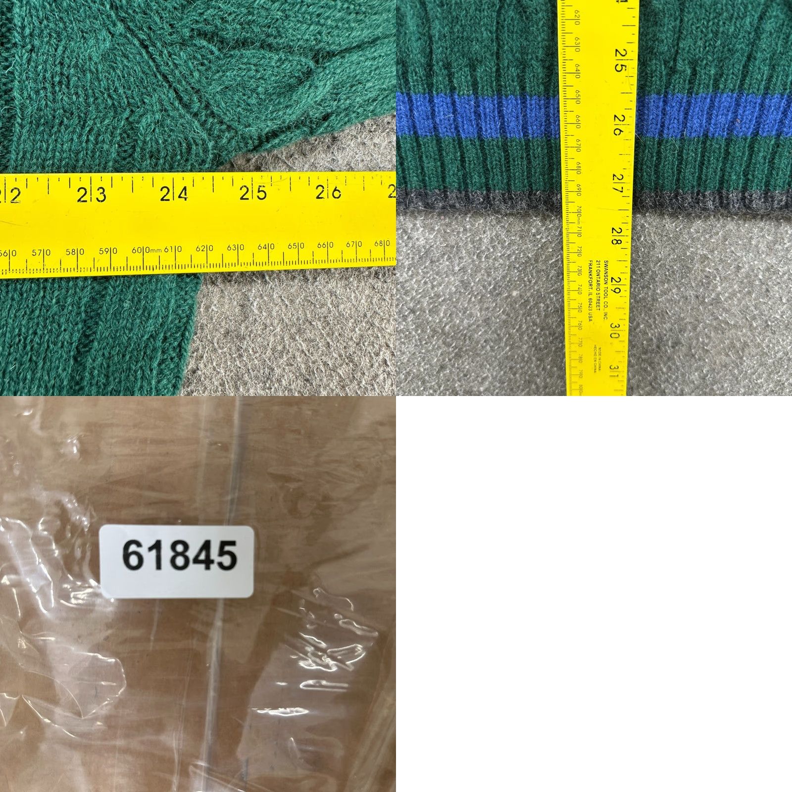 Vintage VINTAGE Saville Row Sweater Mens XL Green Blue Pullover Wool V Neck Preppy 90s Size US XL / EU 56 / 4 - 8 Thumbnail
