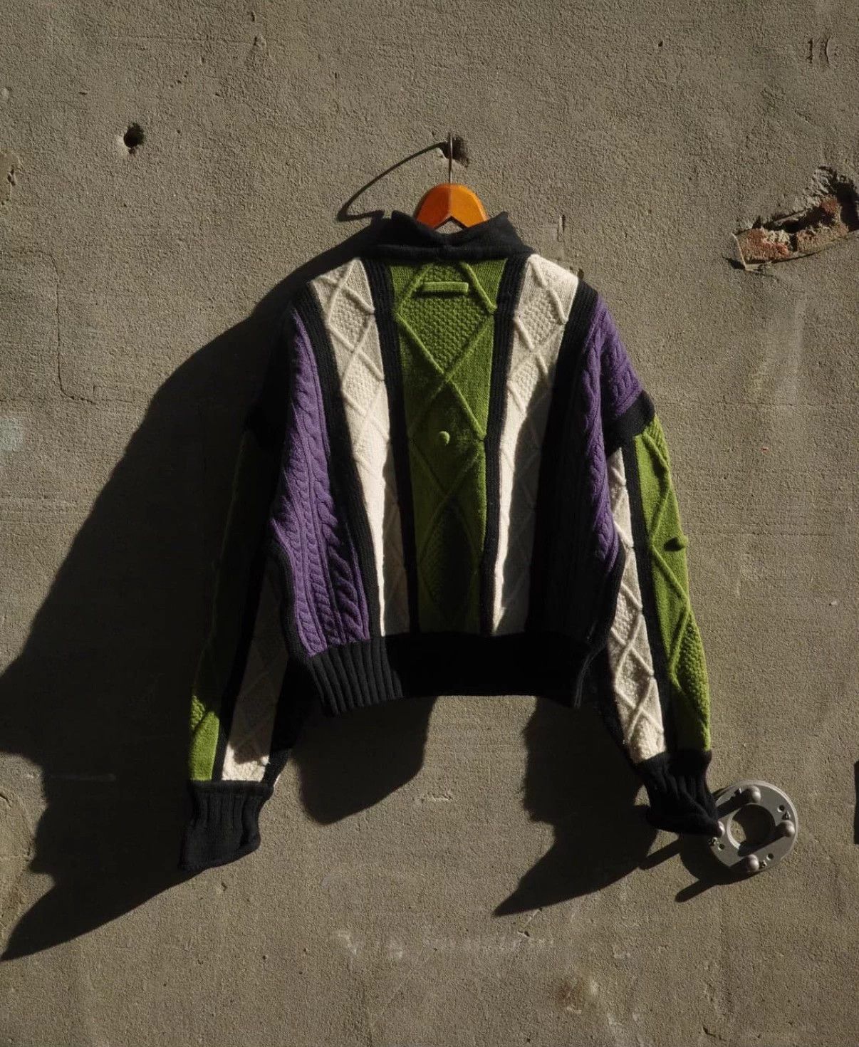 Jean Paul Gaultier JPGaultier 90s Color Block Bobble Chunky Knit Sweater Size L / US 10 / IT 46 - 4 Thumbnail
