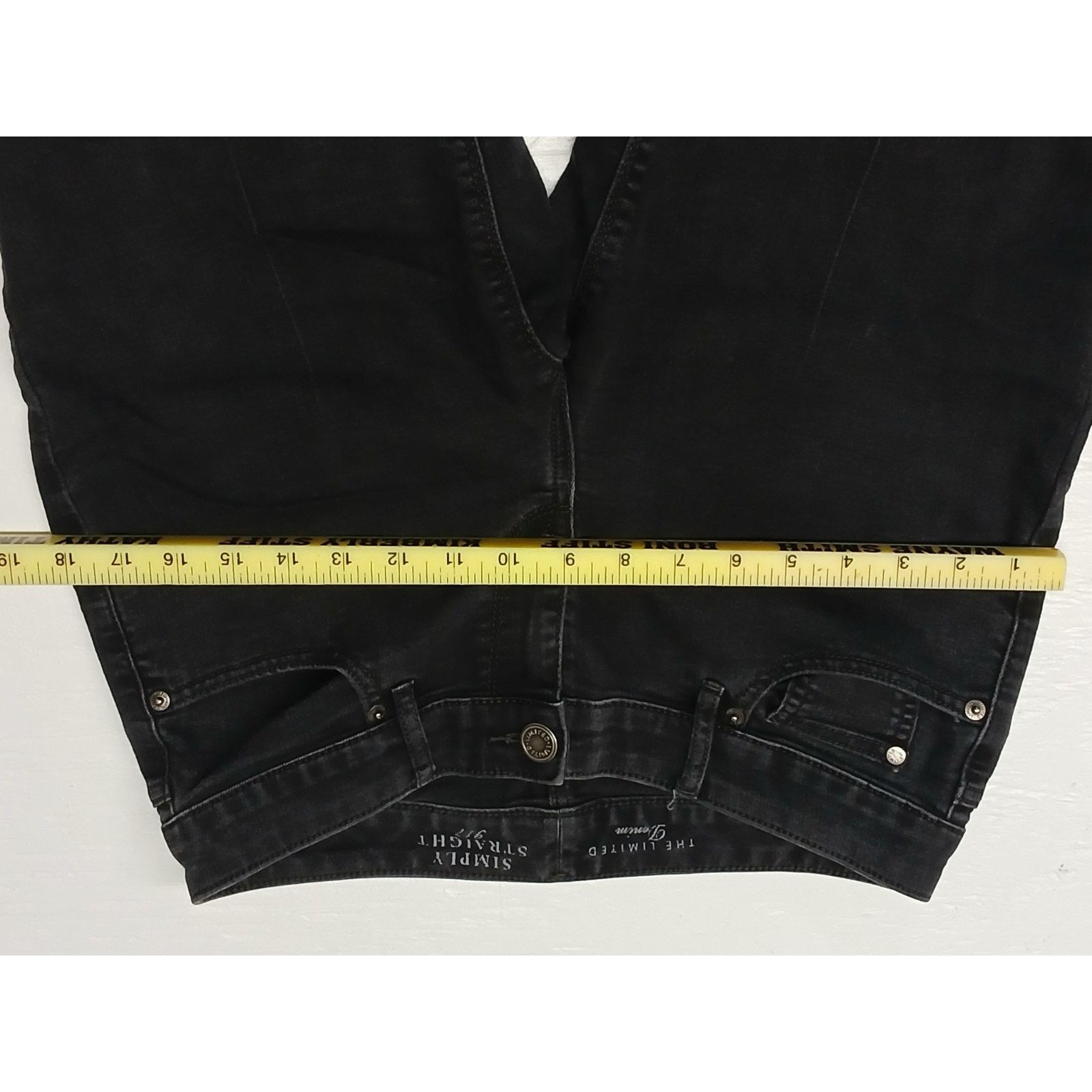 Other The Limited Denim Simply Straight (6L) Relaxed Black Jeans Size 28" / US 6 / IT 42 - 5 Thumbnail