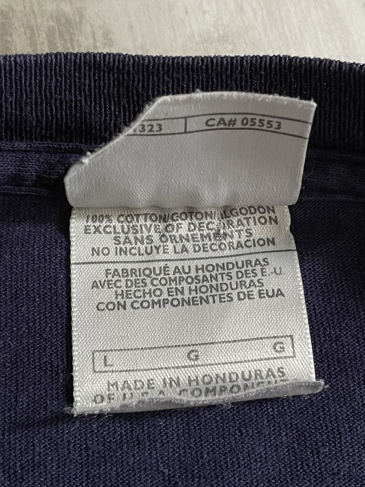 Nike × Vintage Vintage Nike Y2K Central Logo T-Shirt Swoosh Blue Fade RARE Size US L / EU 52-54 / 3 - 8 Thumbnail