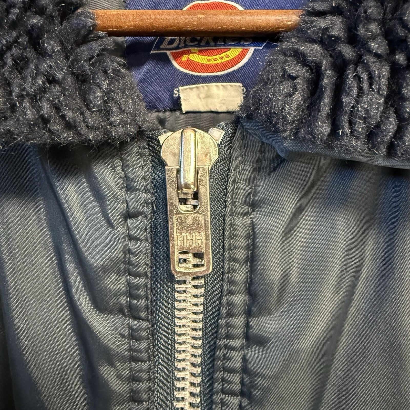 Dickies Vintage Dickies Bomber Jacket Faux Fur Mens XL Navy Blue Size US XL / EU 56 / 4 - 4 Thumbnail