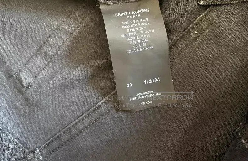 Yves Saint Laurent Saint Laurent Classic D21 Slim Jeans. Size US 30 / EU 46 - 6 Thumbnail