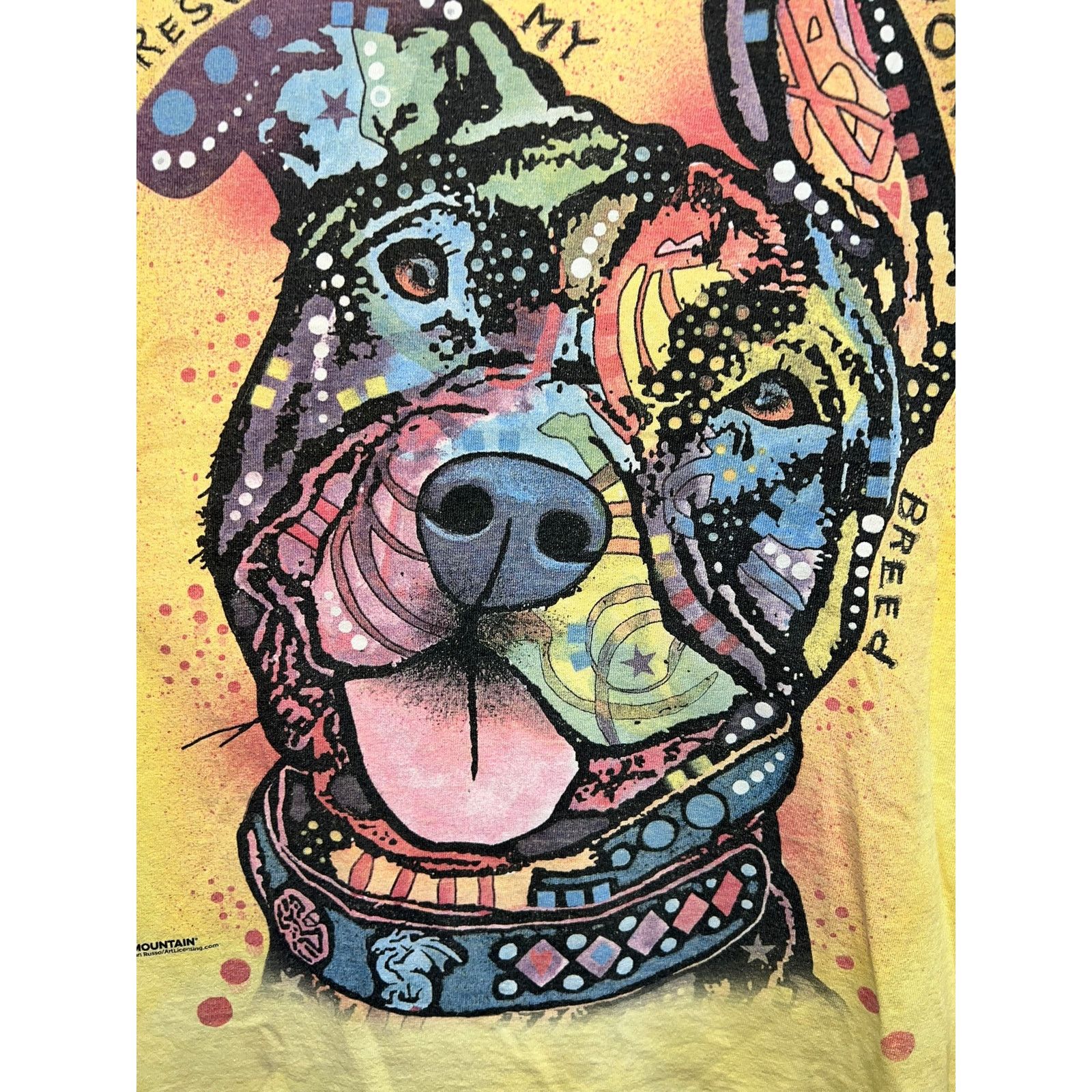The Mountain The Mountain Dog Shirt Pitbull Rescues Are My Favorite Breed Size US L / EU 52-54 / 3 - 4 Thumbnail