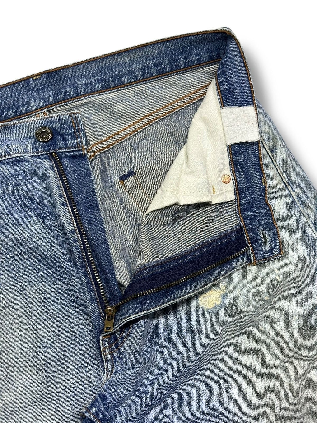 Levi's Vintage Levi’s 503 Distressed Japan Denim Straight Leg Faded Size US 34 / EU 50 - 10 Thumbnail