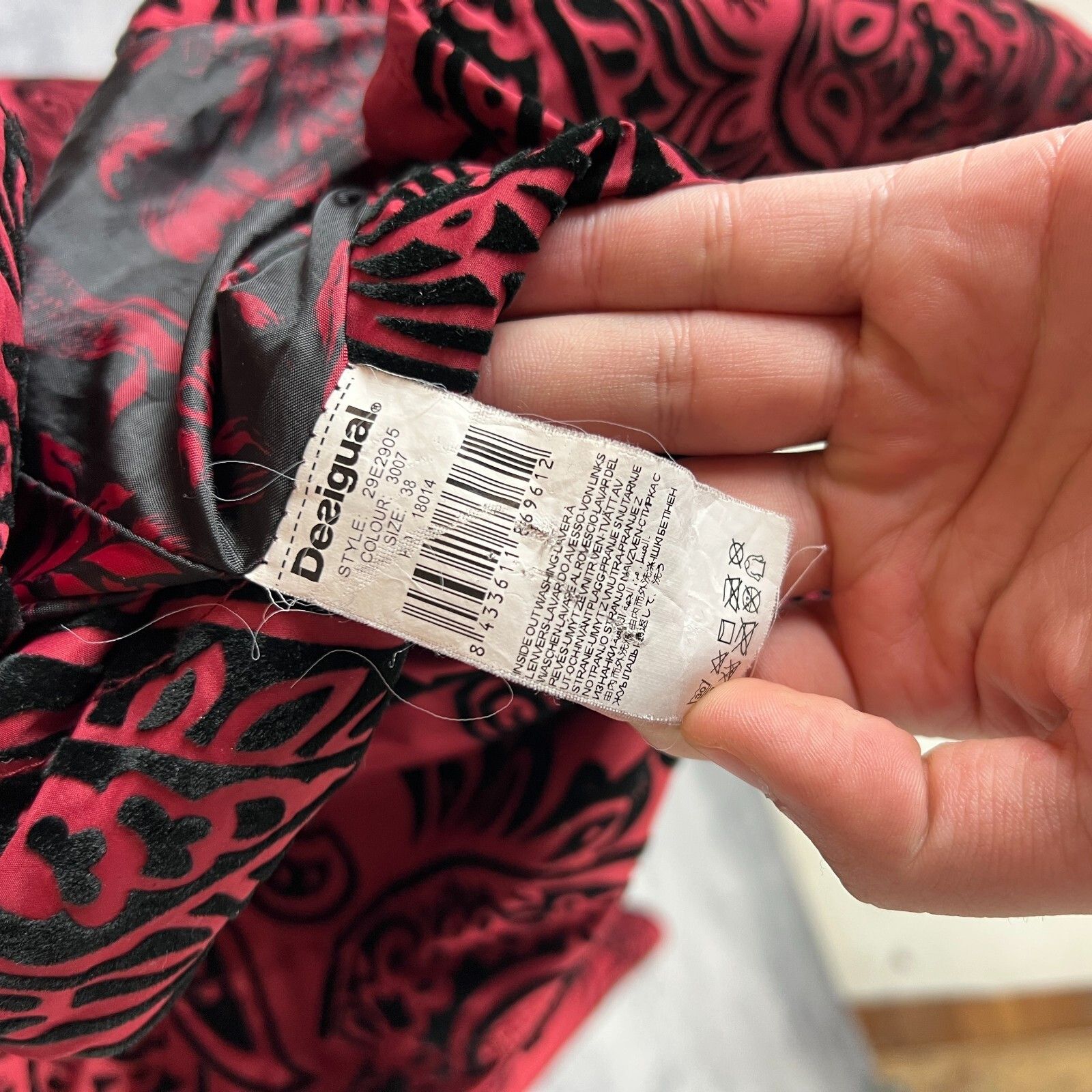 Desigual Desigual Coat Jacket Women's Size 38 Red Long Sleeve ` Size XS / US 0-2 / IT 36-38 - 5 Thumbnail