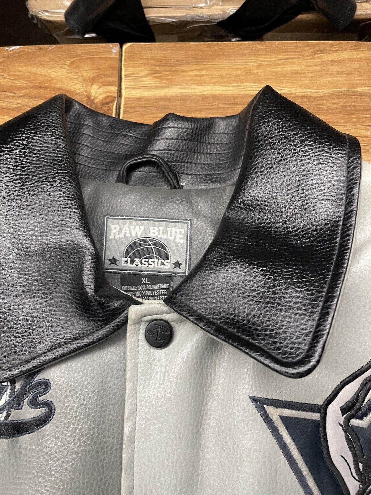 NBA × Vintage Raw Blue CLASSICS Bomber Jacket XL Men's 90's NBA NHL RARE Size US XL / EU 56 / 4 - 8 Thumbnail