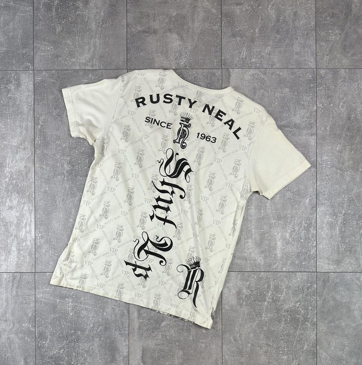 Rusty Rusty Neal Overprint Logo Y2K T-Shirt Size US XL / EU 56 / 4 - 11 Thumbnail