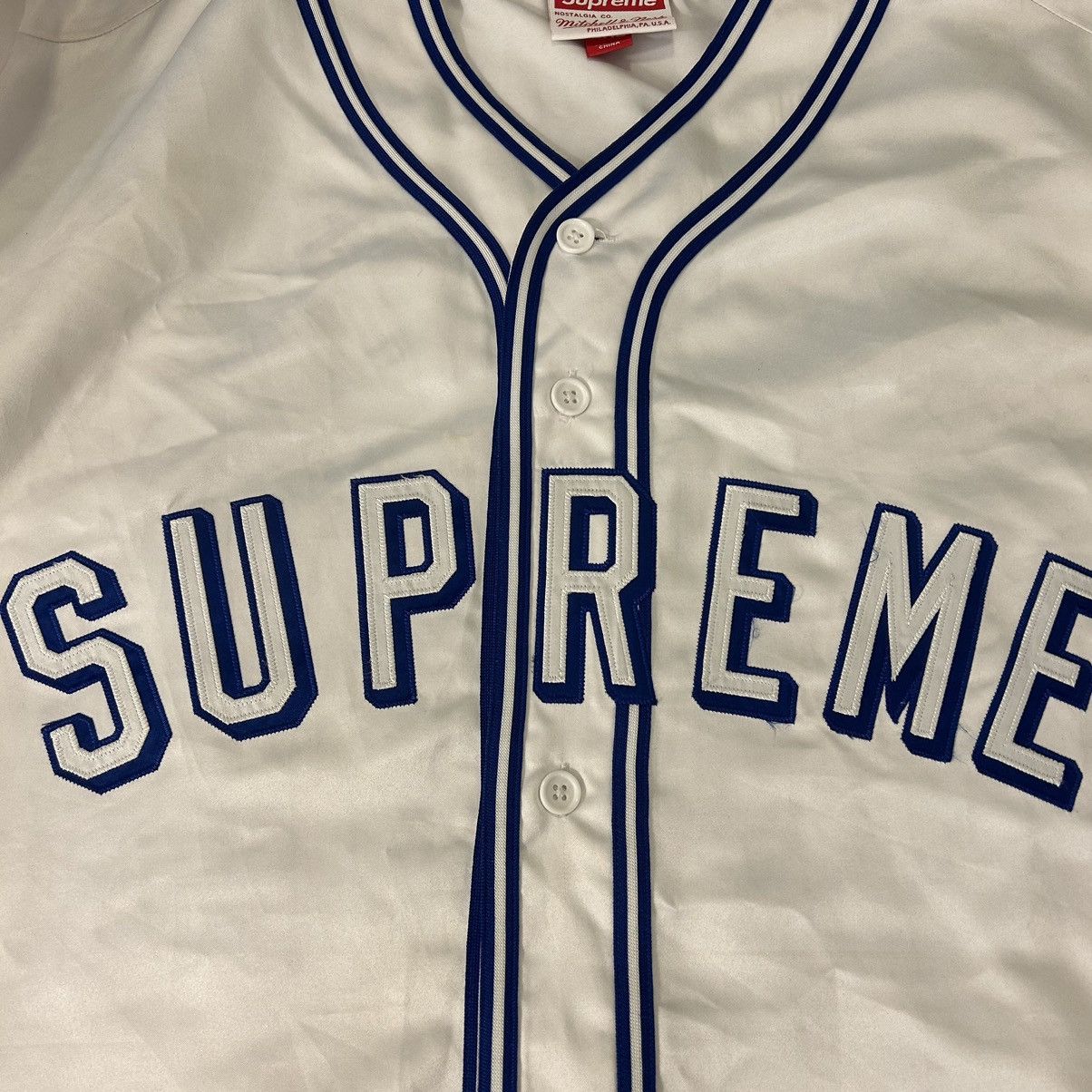 Supreme Supreme Satin Baseball Jersey 2XL Size US XXL / EU 58 / 5 - 2 Thumbnail