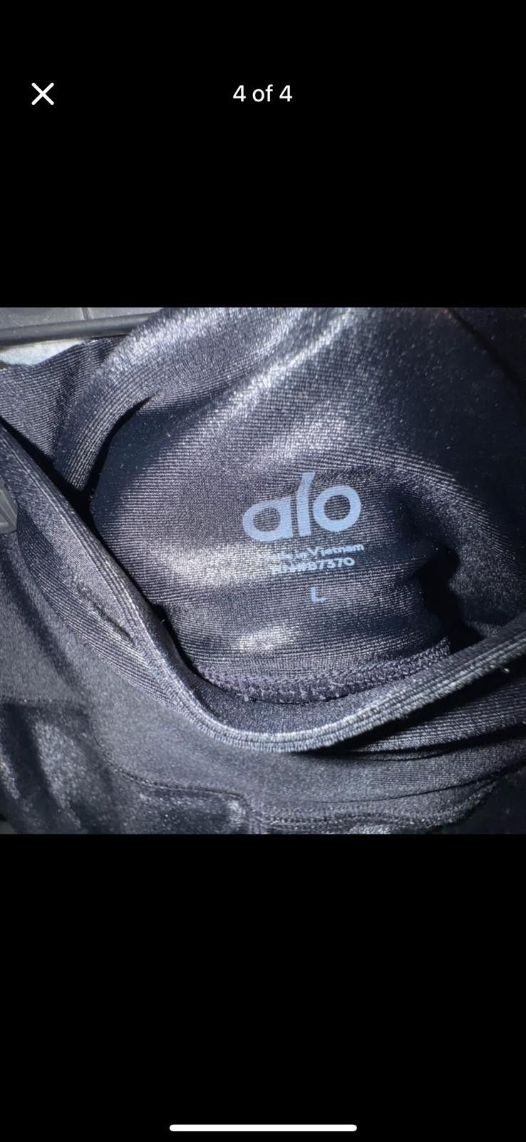 Alo Alo Black High-Waisted Leggings-Large Size 36" / US 14 / IT 50 - 4 Thumbnail