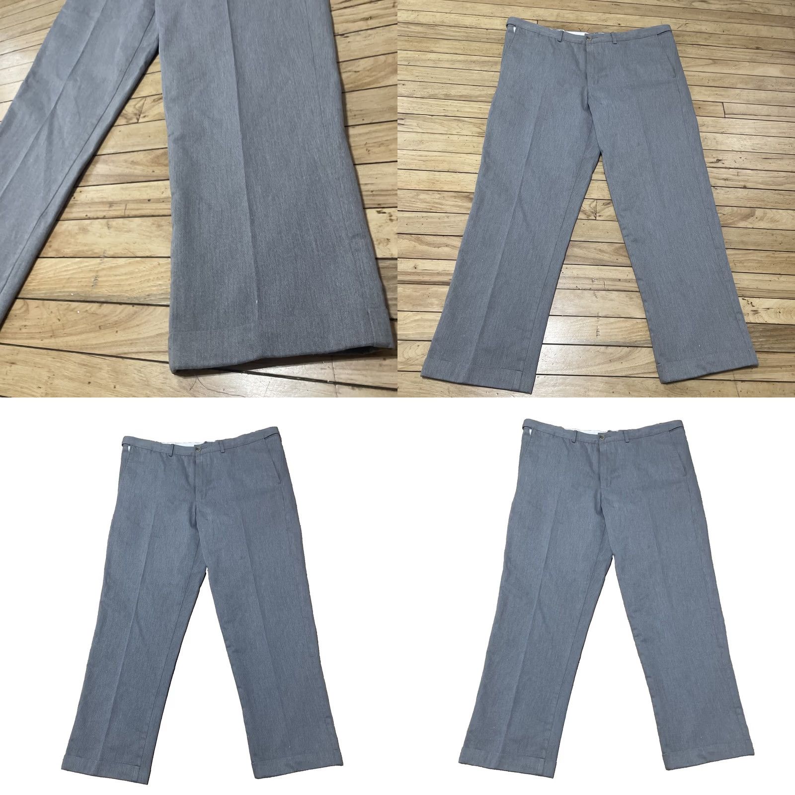 Lands' End Lands' End Gray Pants Mens 36x32 Flat Front Relax Stretch Cotton Work Trousers Pants Mens Gray 90s Preppy School Vintage No Mens Size US 36 / EU 52 - 11 Thumbnail