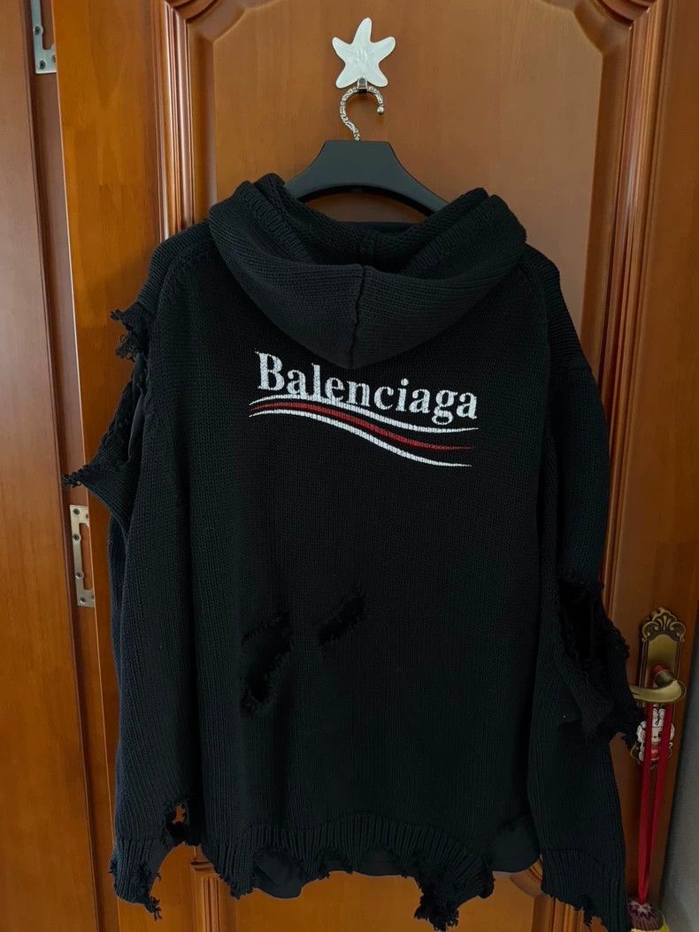 Balenciaga Balenciaga Destroy coke embroidered hooded sweater Size US S / EU 44-46 / 1 - 2 Thumbnail